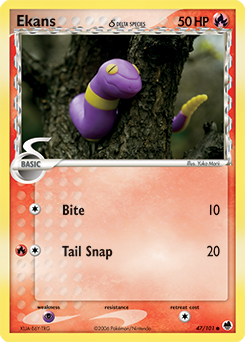 Ekans δ card art
