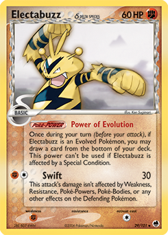 Electabuzz δ card art