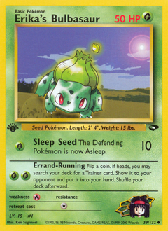 Erika's Bulbasaur card art