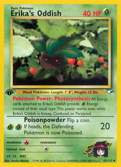 Erika's Oddish card art