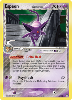 Espeon δ card art
