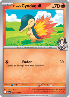 Ethan's Cyndaquil card art