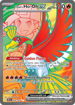 Ethan's Ho-Oh ex card art