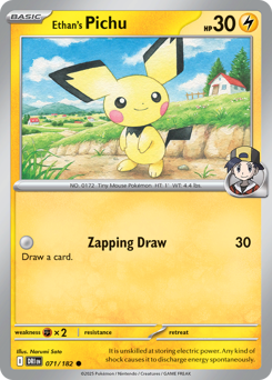 Ethan's Pichu card art