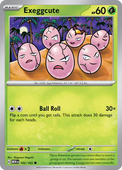 Exeggcute card art