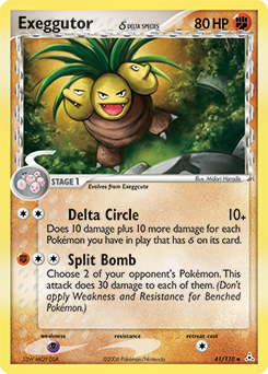 Exeggutor δ card art