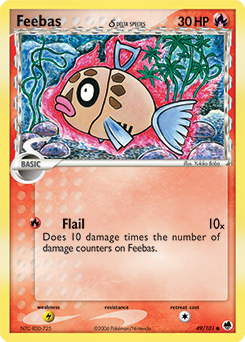 Feebas δ card art