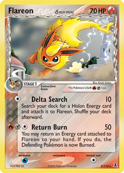 Flareon δ card art