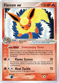 Flareon ex card art