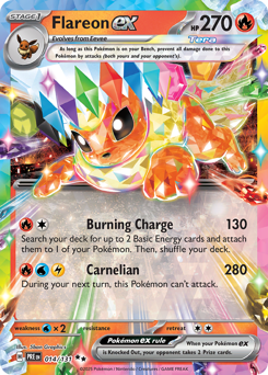 Flareon ex card art