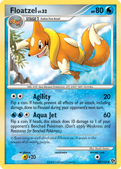Floatzel card art