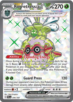 Forretress ex card art