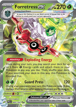 Forretress ex card art