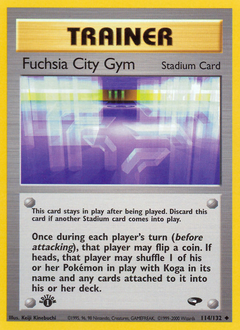 Fuchsia City Gym card art