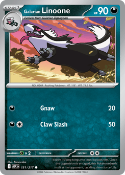 Galarian Linoone card art