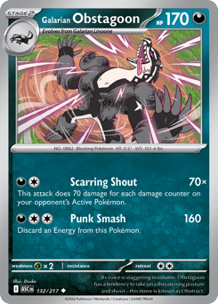 Galarian Obstagoon card art