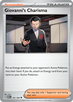 Giovanni's Charisma card art