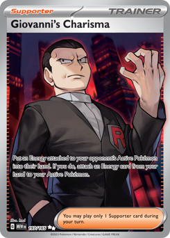 Giovanni's Charisma card art