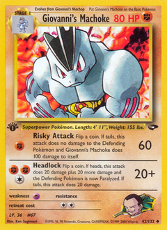 Giovanni's Machoke card art