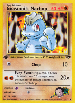 Giovanni's Machop card art