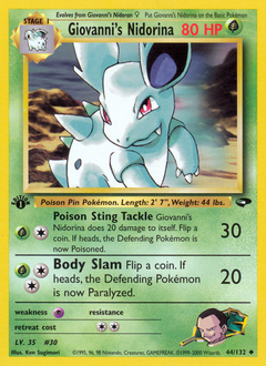 Giovanni's Nidorina card art