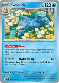 Golduck card art