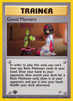 Good Manners card art