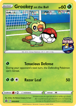 Grookey on the Ball card art