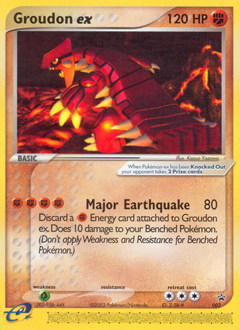 Groudon ex card art