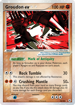 Groudon ex card art