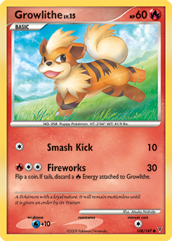 Growlithe card art