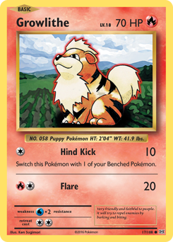 Growlithe card art
