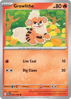 Growlithe card art