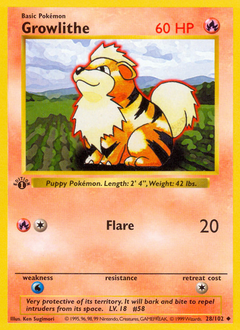 Growlithe card art