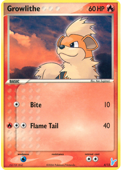 Growlithe card art