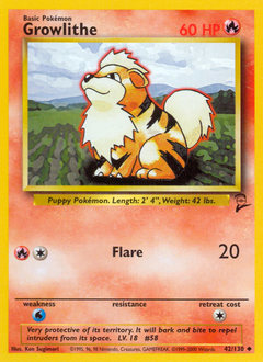 Growlithe card art