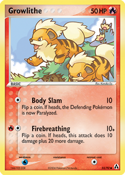 Growlithe card art