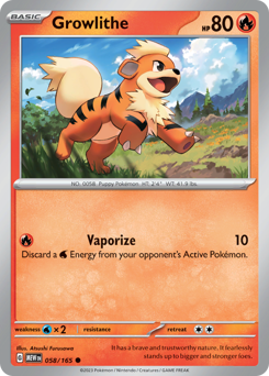 Growlithe card art