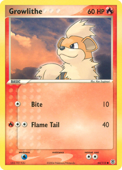 Growlithe card art