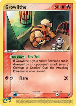 Growlithe card art