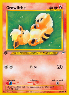 Growlithe card art