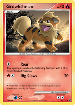 Growlithe card art