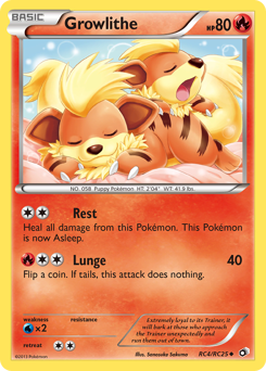 Growlithe card art