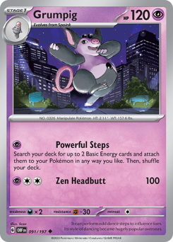 Grumpig card art