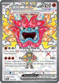 Hearthflame Mask Ogerpon ex card art