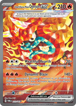 Hearthflame Mask Ogerpon ex card art