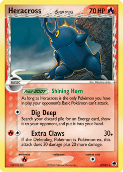 Heracross δ card art