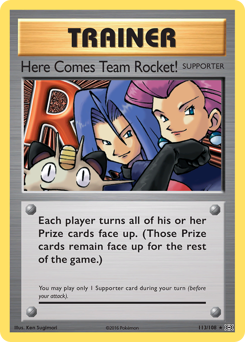 Here Comes Team Rocket! card art