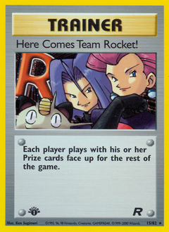 Here Comes Team Rocket! card art