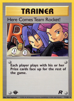 Here Comes Team Rocket! card art